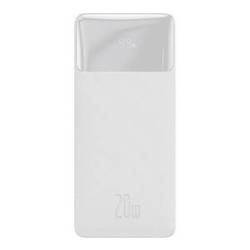 Powerbank Baseus Bipow 10000mAh, 2xUSB, USB-C, 20W (biały)