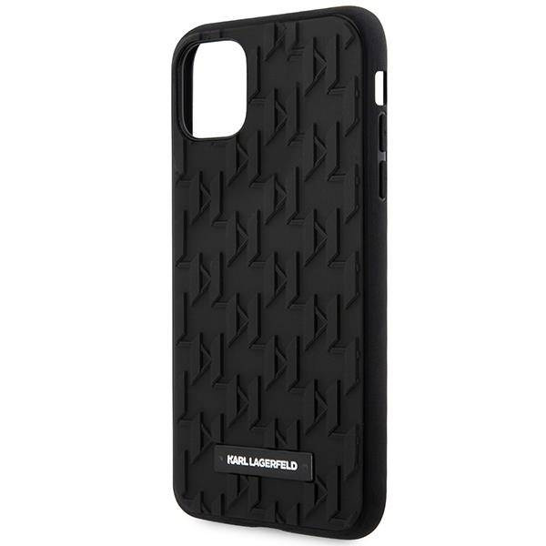 Original Case IPHONE 11 Karl Lagerfeld Hardcase 3D Monogram (KLHCN61RUPKLPK) black