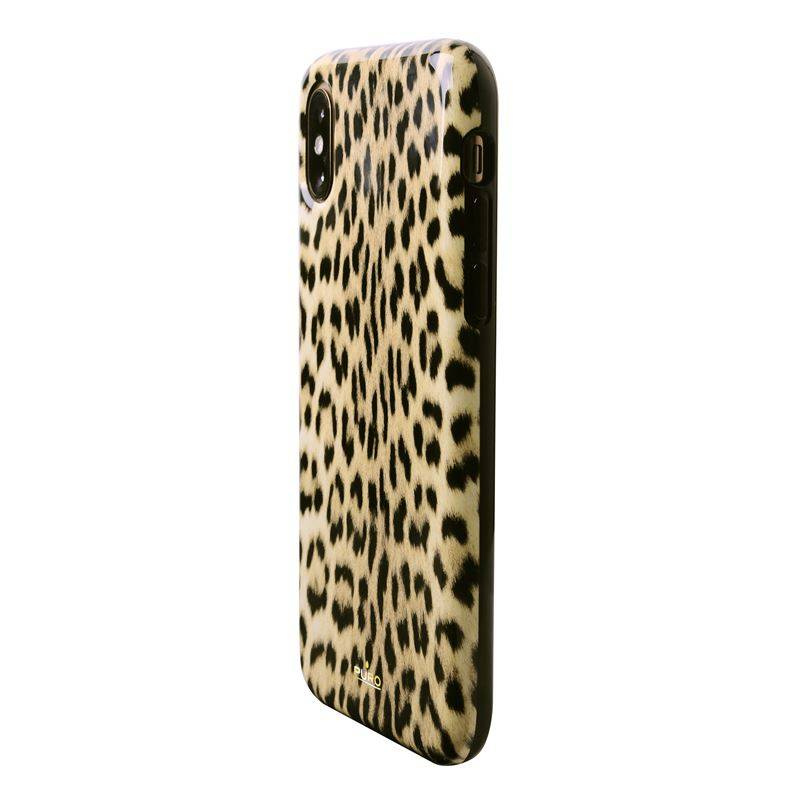 PURO Glam Leopard Cover - Etui iPhone Xs / X (Leo 1) Limited edition