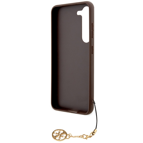 Guess 4G Charms Collection Hülle für Samsung Galaxy S24 – braun