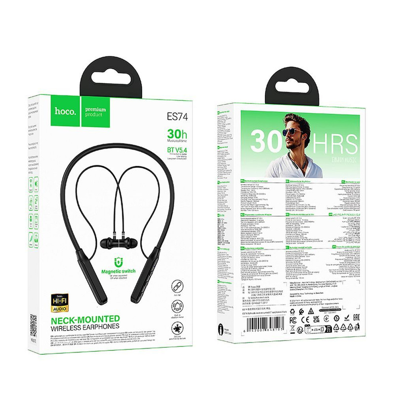 HOCO słuchawki bezprzewodowe bluetooth ES74 czarne