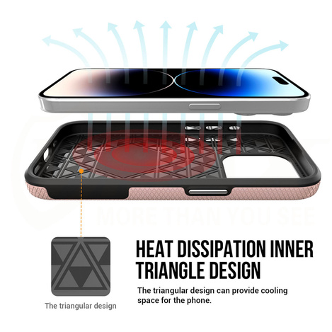 Vmax nakładka Triangle Case do iPhone 14 Pro 6,1&quot; różowo-złota