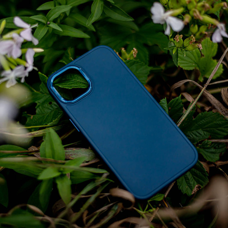 Nakładka Satin do Samsung Galaxy S21 FE ciemnoniebieska