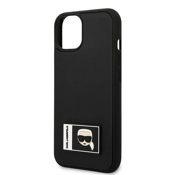 Karl Lagerfeld KLHCP13S3DKPK iPhone 13 mini 5,4&quot; schwarz / schwarzes Hardcase Ikonik Patch