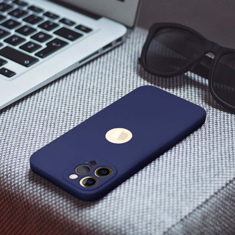Futerał SOFT do IPHONE 13 ciemny niebieski