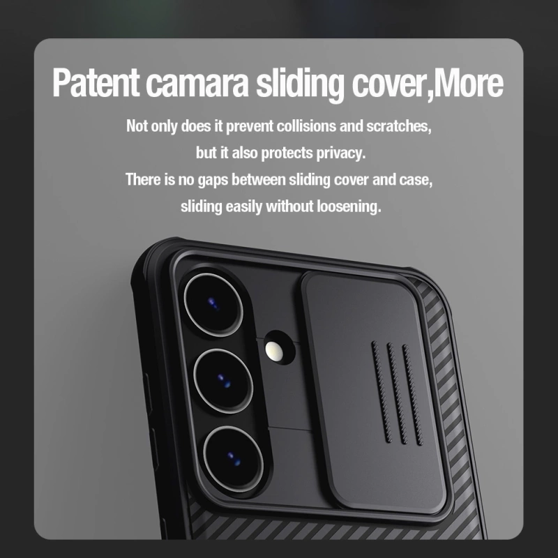Nillkin CamShield Pro armored case with camera cover for Samsung Galaxy S24 - green