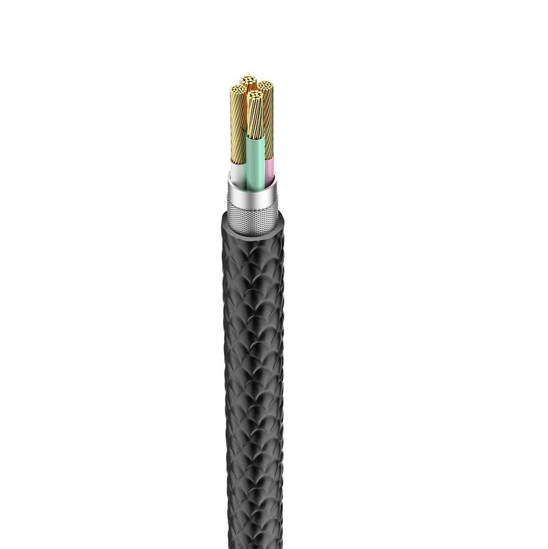 VEGER kabel USB do Apple Lightning 8-pin 2,4A 2,0 V105 1,2m czarny