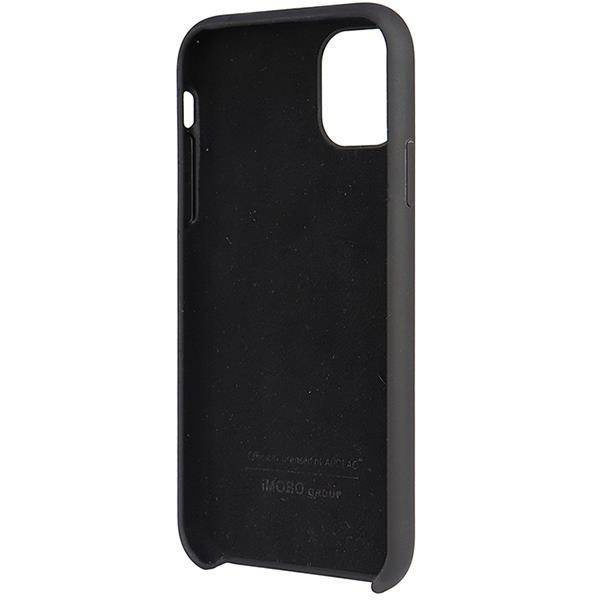 Audi Silikonhülle iPhone 12/12 Pro 6,1&quot; schwarz/schwarz Hardcase AU-LSRIP12P-Q3/D1-BK