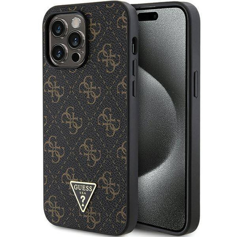 Oryginalne Etui GUESS hardcase 4G Triangle Metal Logo GUHCP14XPG4GPK do Iphone 14 Pro Max czarny