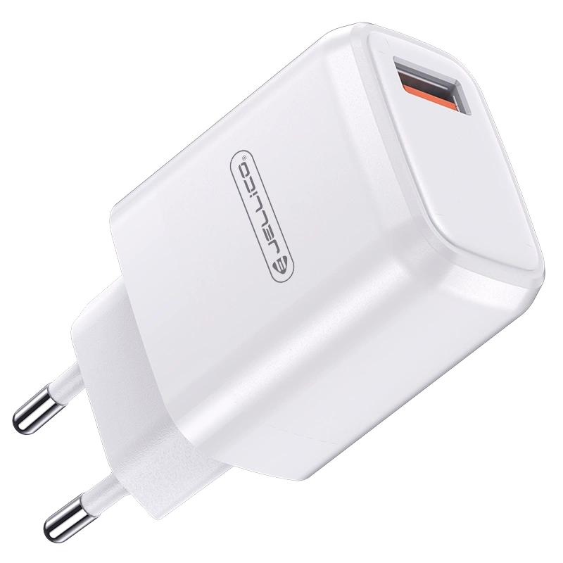 JELLICO Netz-Ladegerät A77 22,5W 1xUSB QC3.0 + Kabel Lightning weiss
