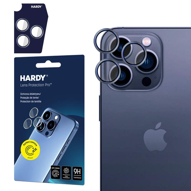 Apple iPhone 15 Pro - HARDY Lens Protection Pro Blue