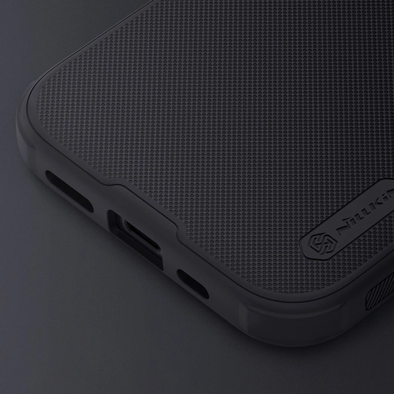Nillkin Super Frosted Shield Pro verstärkte Hülle für iPhone 15 Pro – blau
