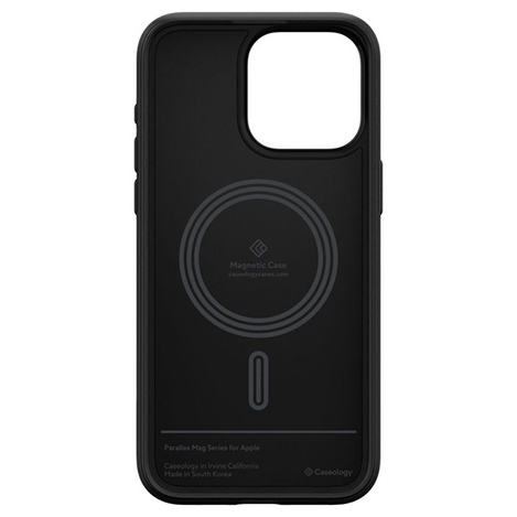 Case APPLE IPHONE 15 PRO Caselogy Parallax Mag MagSafe Matte black