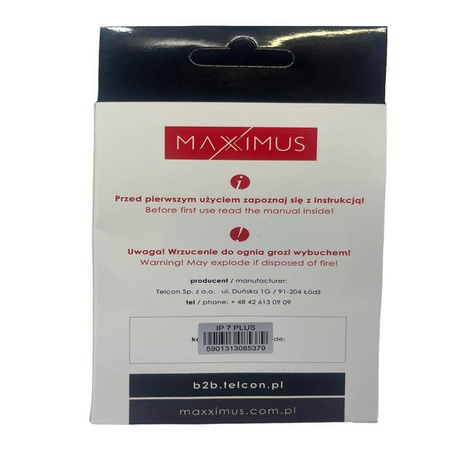 Bateria do APPLE IPHONE 7+ PLUS 2900mAh Maxximus