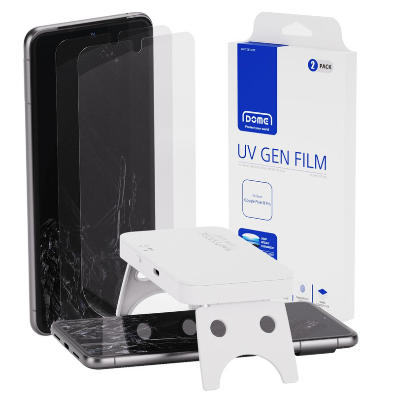Schutzfolie GOOGLE PIXEL 8 PRO Whitestone Dome UV GEN Film Clear
