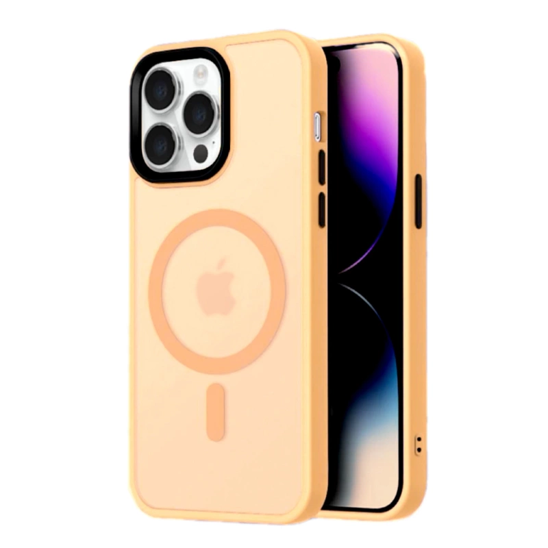 Magnetic Collection MagSafe-Hülle für iPhone 16 Pro Max – Orange
