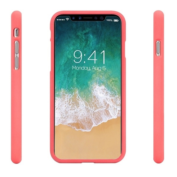 Schutzhülle IPHONE 14 PRO Mattes Silikon Mercury Soft Jelly hell-pink