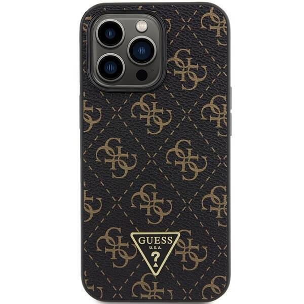 Oryginalne Etui GUESS hardcase 4G Triangle Metal Logo GUHCP14LPG4GPK do Iphone 14 Pro czarny