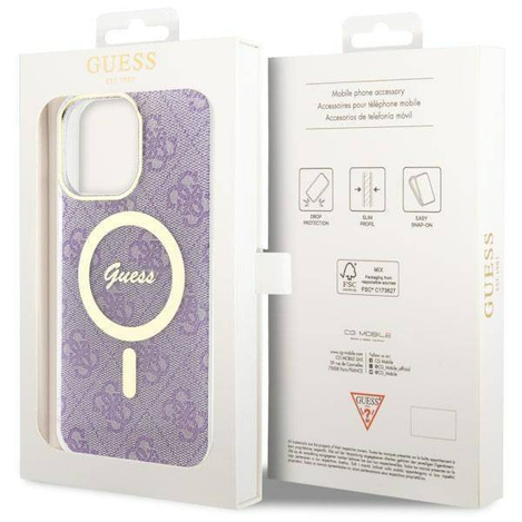 Guess GUHMP14XH4STU iPhone 14 Pro Max 6,7" lila/lila Hardcase 4G MagSafe