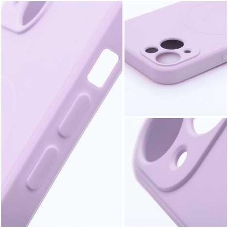 Futerał Silicone Mag Cover kompatybilny z MagSafe do IPHONE 12 różowy