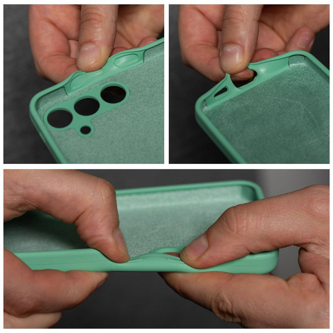 Futerał SILICONE 2mm do SAMSUNG A25 5G miętowy