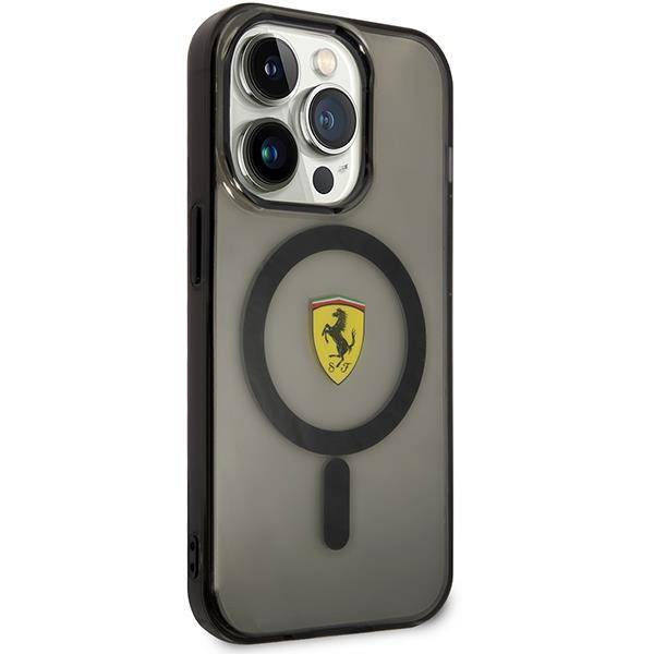 Ferrari FEHMP14XURKK iPhone 14 Pro Max 6,7" schwarz/schwarz Hardcase Translucent Magsafe