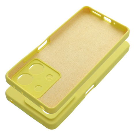 Futerał SILICONE 2mm do XIAOMI REDMI NOTE 13 5G żółty