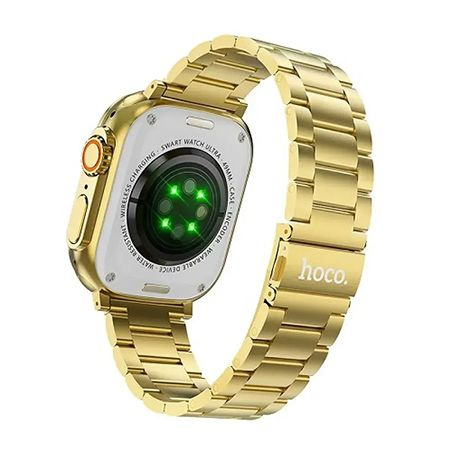 Smartwatch Hoco 1,96" TFT z funkcją rozmowy Y12 Ultra titanium złoty [EOL]