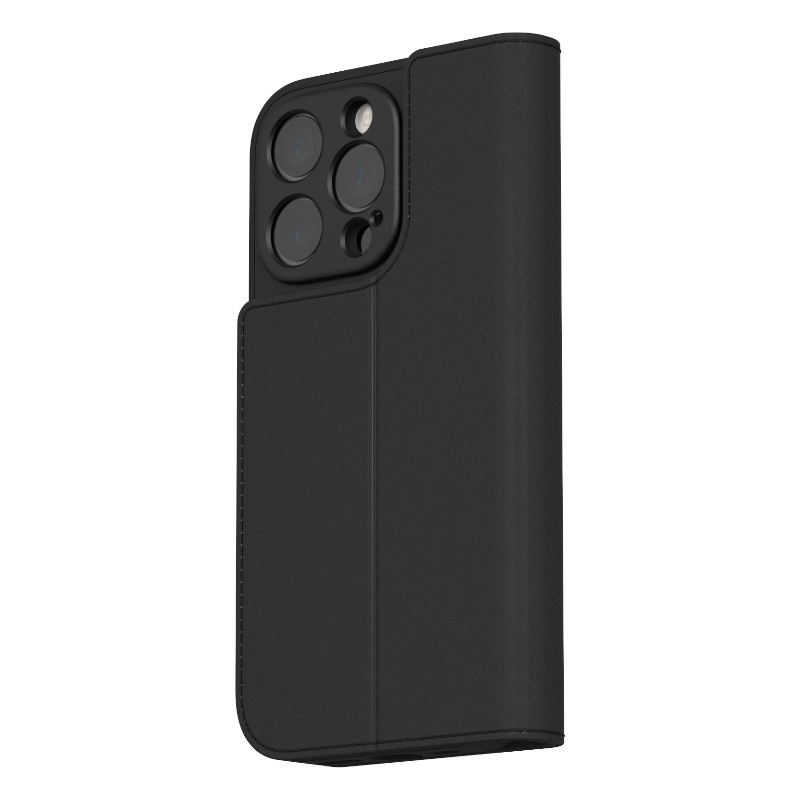 Moshi Overture MagSafe - Skórzane etui 3w1 z klapką iPhone 16 Pro Max (Charcoal Black)
