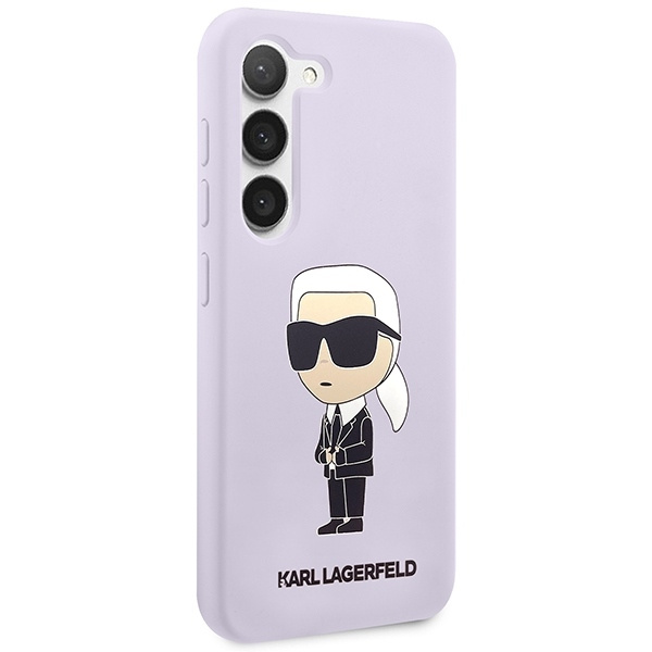 Karl Lagerfeld Silicone NFT Ikonik - Etui Samsung Galaxy S23+ (fioletowy)