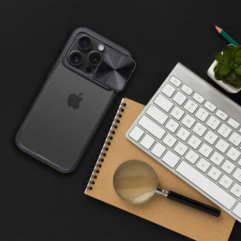Futerał SLIDER do IPHONE 15 PLUS czarny