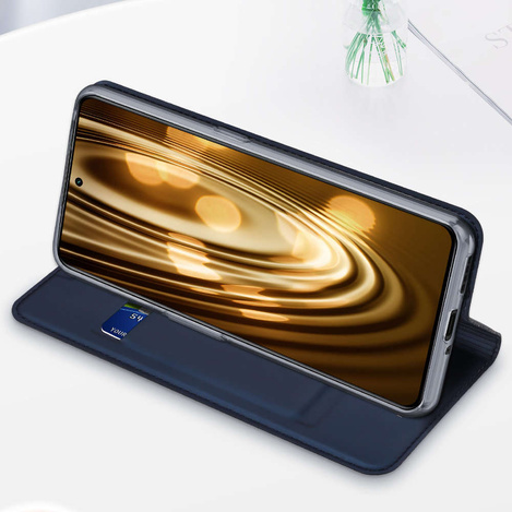 Dux Ducis Skin Pro Hülle für Realme GT Neo 5 / Realme GT3 Flip Cover Card Wallet Stand Schwarz