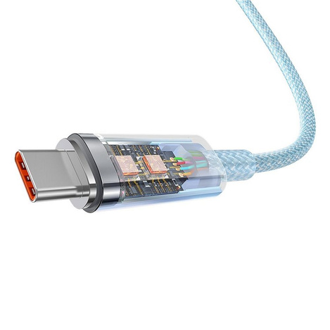 BASEUS kabel Typ C do Typ C Explorer Power Delivery 100W 1m niebieski P10319703311-00 / CB000043