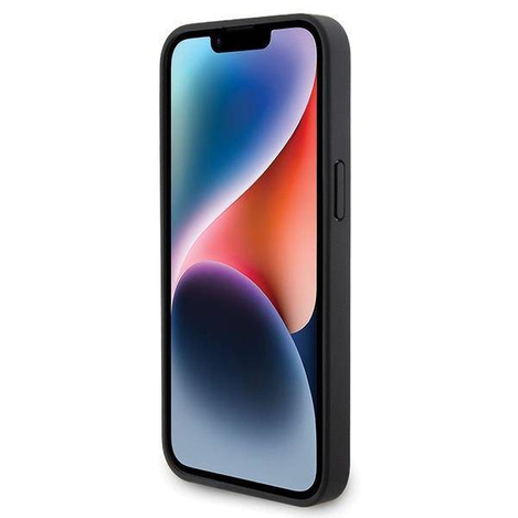 Ferrari Quilted Metal Logo-Hülle für iPhone 15 Pro Max – Schwarz