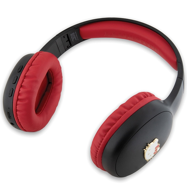 Hello Kitty słuchawki nauszne Bluetooth HKBHA1BKHLMK czarny/black Metal Logo