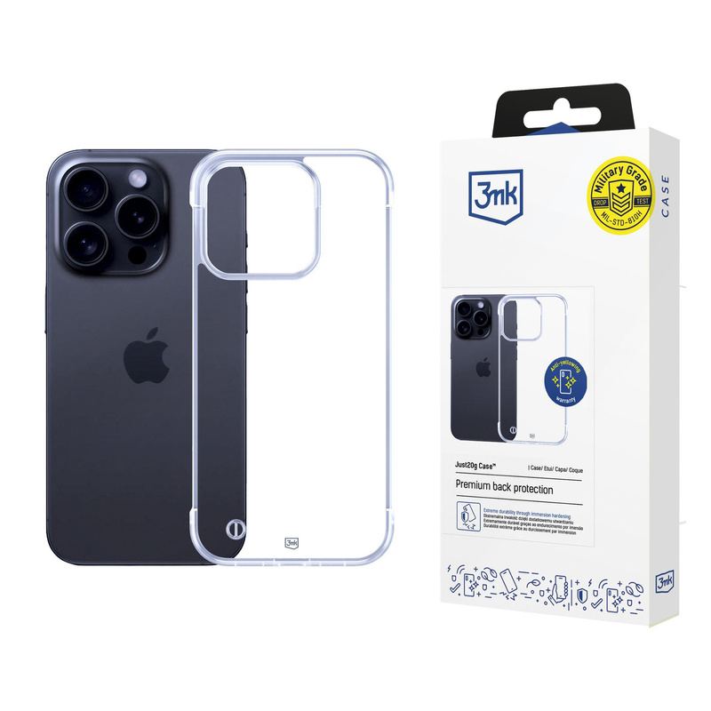 Apple iPhone 15 Pro Max - 3mk Just20g Clear Case