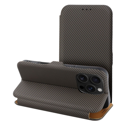 Kabura FOLIO Side Magnet do IPHONE 14 PRO MAX brązowy
