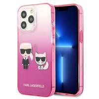 Karl Lagerfeld KLHCP13LTGKCP iPhone 13 Pro / 13 6.1 &quot;Hardcase Pink / Pink Gradient Ikonik Karl &amp; Choupette