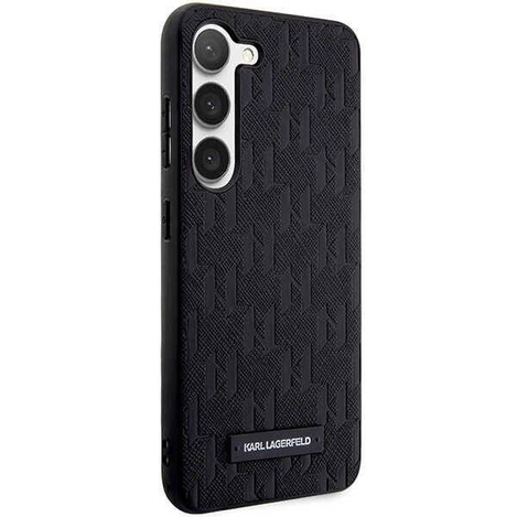 Oryginalne Etui KARL LAGERFELD hardcase Saffiano Mono Metal Logo KLHCS24MSAKLHPK do Samsung Galaxy S24 Plus czarny