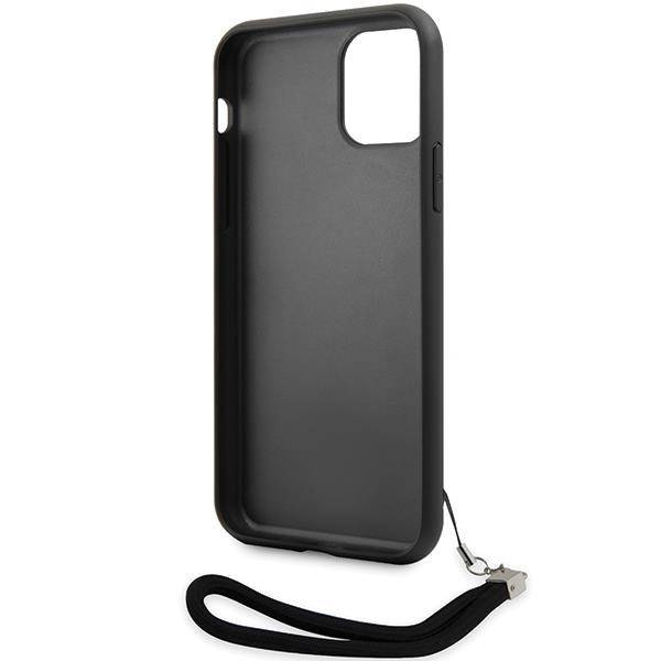 Karl Lagerfeld KLHCN61PSQRKS iPhone 11 / Xr 6,1&quot; Silber/Silber Hardcase Pailletten Kordel