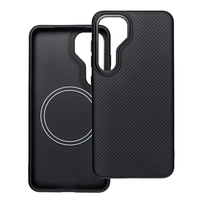 Carbon Elite Mag Cover kompatybilny z MagSafe pasuje do SAMSUNG S25 PLUS czarny