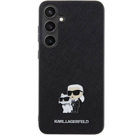 KARL LAGERFELD SAM S24 SAFFIANO KC PIN KLHCS24SPSAKCMPK BLACK