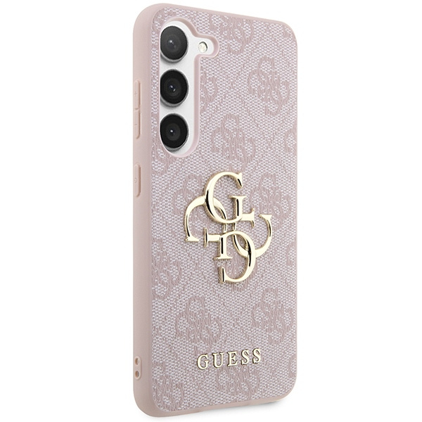 Oryginalne Etui GUESS hardcase 4G Big Metal Logo GUHCSA354GMGPI do Samsung Galaxy A35 różowy