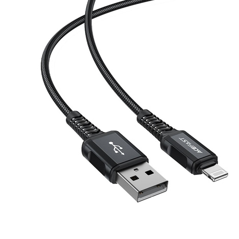 Acefast Kabel MFI USB - Lightning 1,8m, 2,4A schwarz (C4-02 A Black)