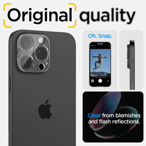 Spigen Optik.tR Kameraschutz für iPhone 14 Pro / Pro Max / 15 Pro / Pro Max - transparent 2 Stk.