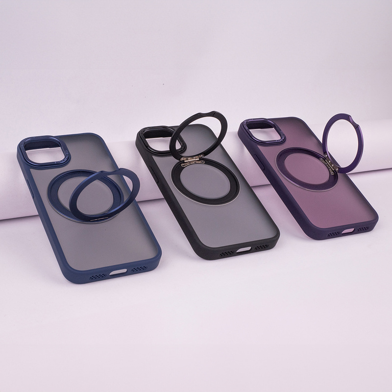 Nakładka Mag Ring Rotating do iPhone 15 Pro 6,1&quot; fioletowy