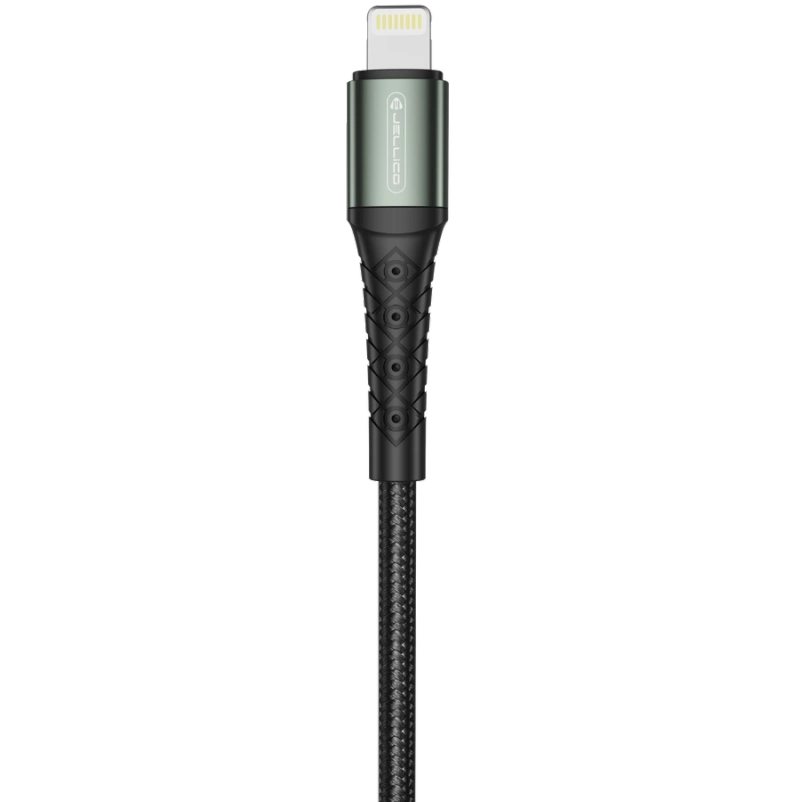 JELLICO kabel B10 USB-C - Lightning PD 20W 1M Czarny