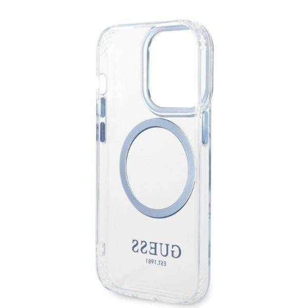 Guess Metal Outline Magsafe - Etui iPhone 14 Pro (przezroczysty)
