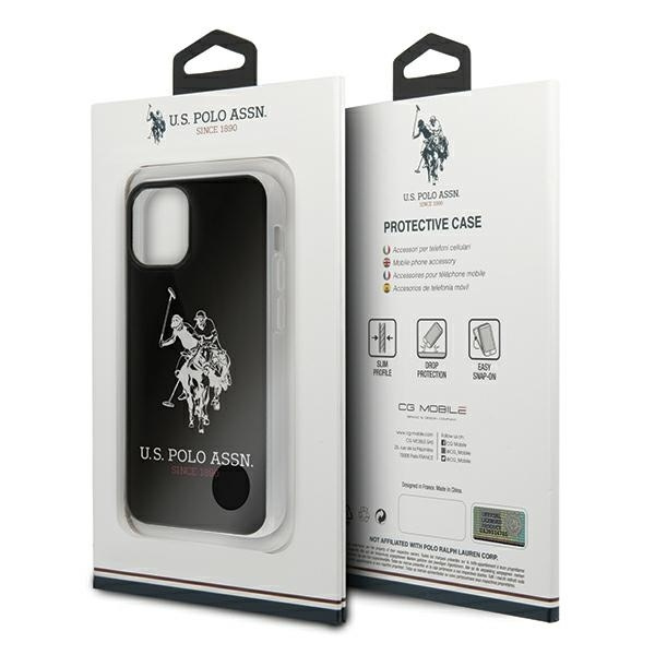 US Polo USHCP12STPUHRBK iPhone 12 mini czarny/black Shiny Big Logo
