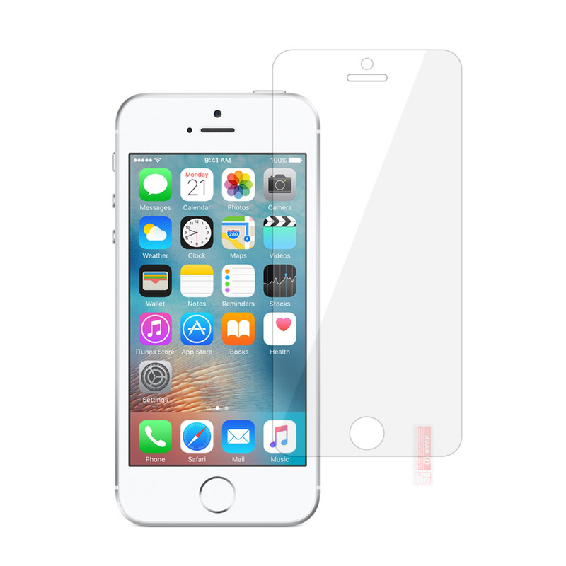 Hartowane szkło Gold do IPHONE 5/5G/5S/SE/6C